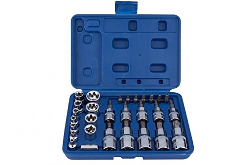 Blue Spot Tools Blue Spot 01529, stal chromowo-wanadowa, 30-częściowy zestaw kluczy nasadowych Torx