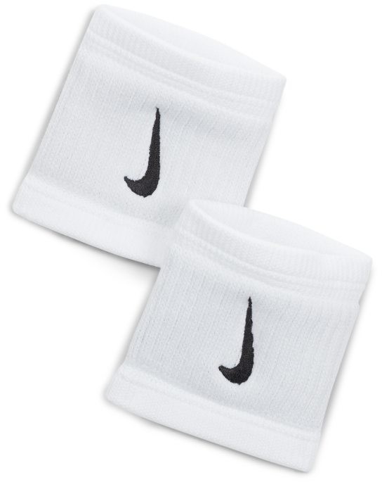 Nike Opaski tenisowe na nadgarstek NikeCourt Dri-FIT - Biel NNNJ0-114