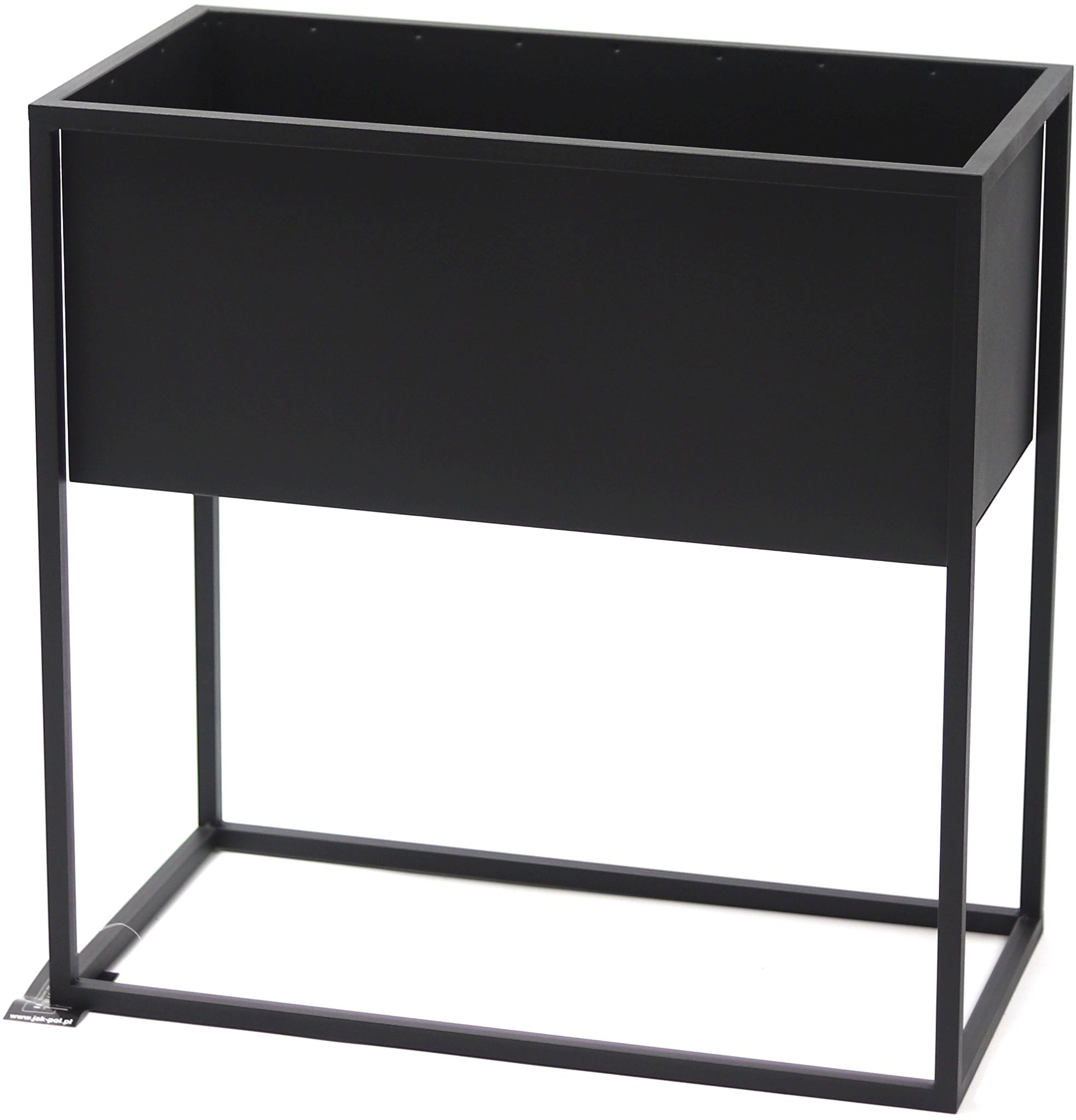 Kwietnik Metalowy Stojak CUBO 60x60x30cm czarny skrzynka loft 05-14