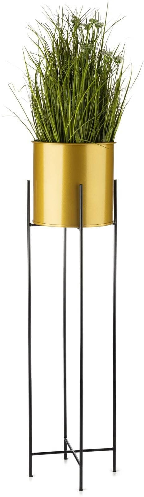 Kwietnik z osłonka 95 cm czarno złoty