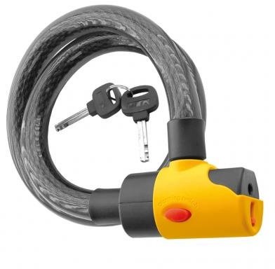 V PARTS Kłódka z alarmem dźwiękowym 16 MM i 100 cm do roweru 11820/54