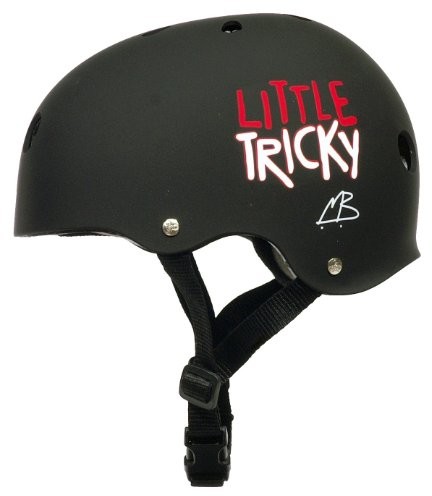 Triple 8 Little tricky Kids Skate Helmet  Black Rubber 3900