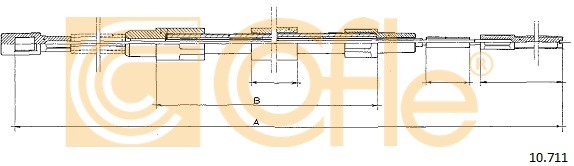 COFLE LINKA HAMULCA COFLE 10.711 VW TRANSPORTER 2945/343