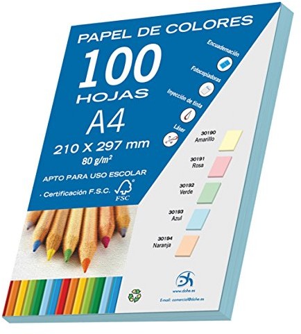 DOHE dohe 30193  Pack firmy 100 Paper A4, 80 G, jasnoniebieski 30193