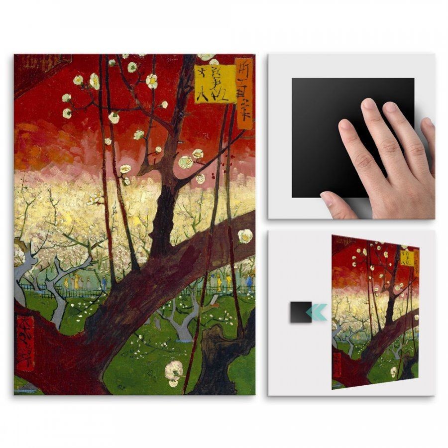 Pix4home Plakat metalowy Vincent Van Gogh Flowering Plum Orchard L POS-L-02140