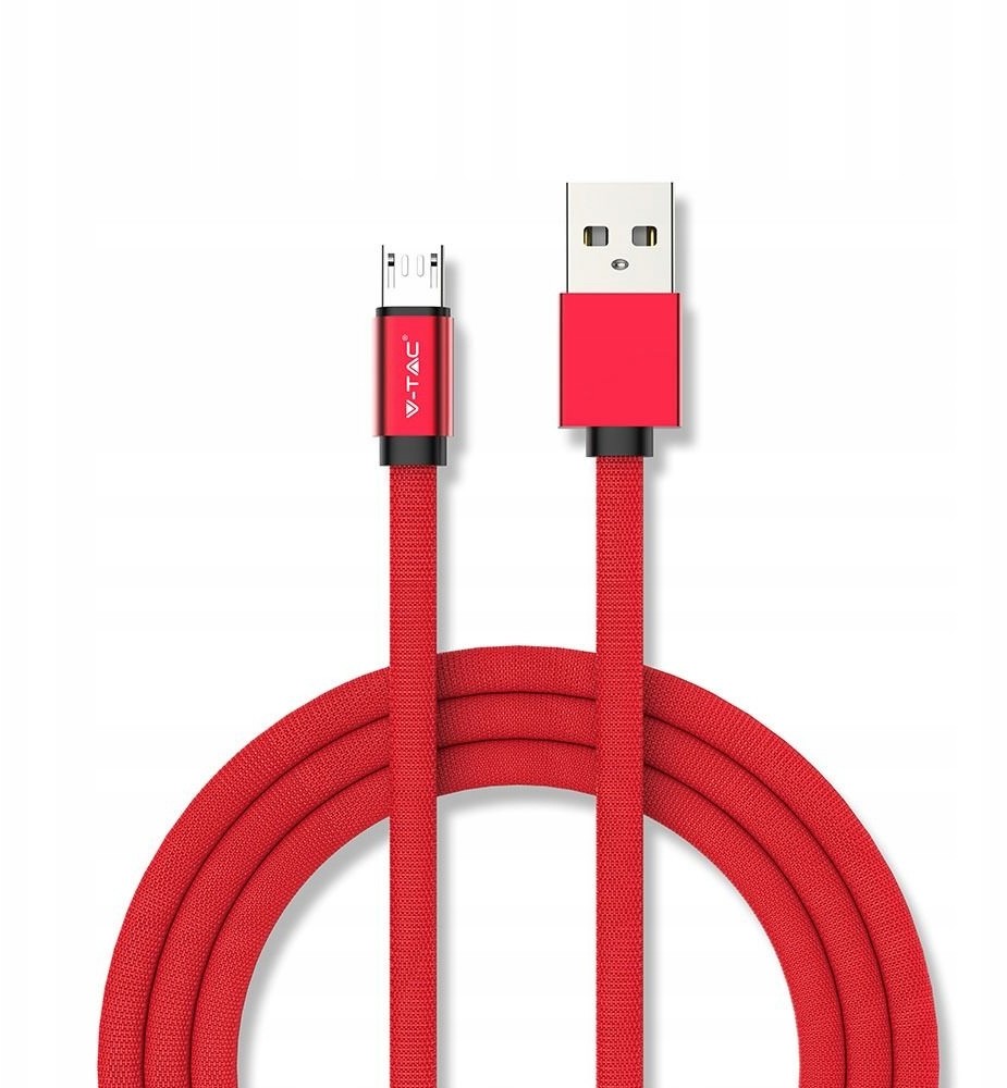 Przewód Kabel Usb Micro 1M Czerwony -Seria Ruby