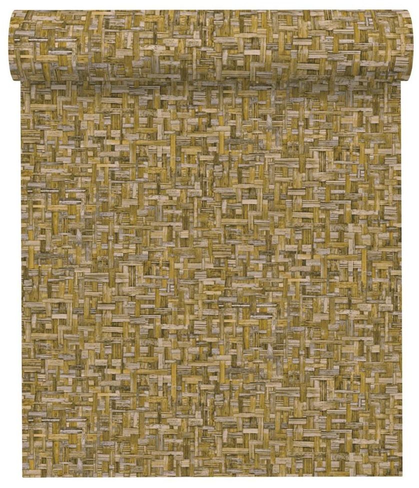 Tapeta Jungle Chic 377064 złota winylowa na flizelinie