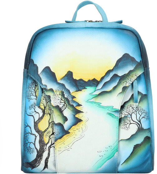 Greenland Nature Greenland Nature Art+Craft City Plecak skórzana 37 cm handbemalt 8325