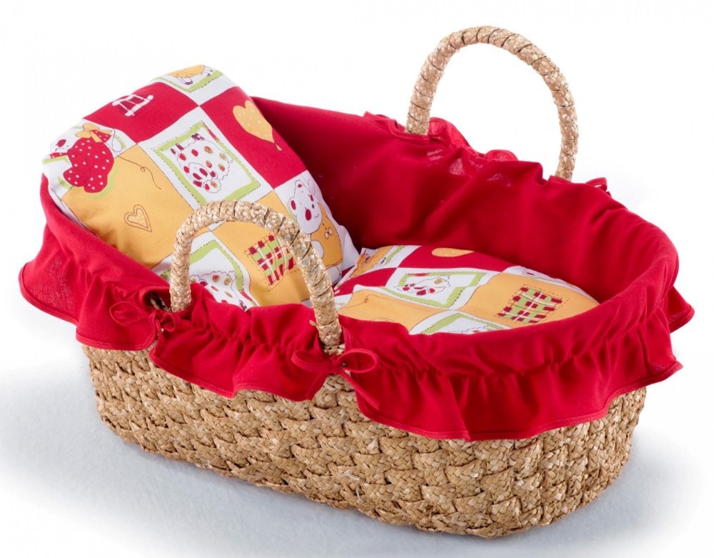 Bayer Chic Kosz wiklinowy dla lalek 45 cm 23303 Dzień darmowej wysyłki darmowa