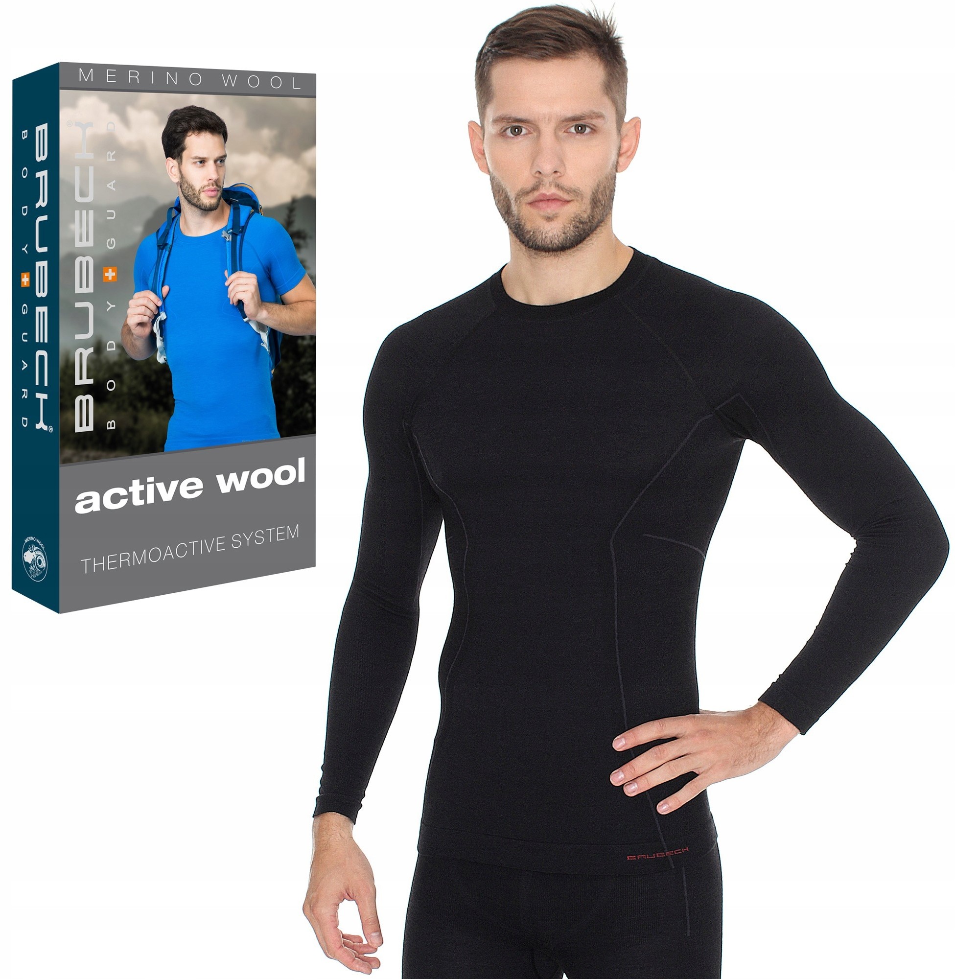 Brubeck Xl-termoaktywna koszulka Active Wool Men