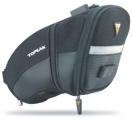 TOPEAK sakwa podsiodłowa unisex Aero Wedge Pack z Fixer F25, czarny 94139