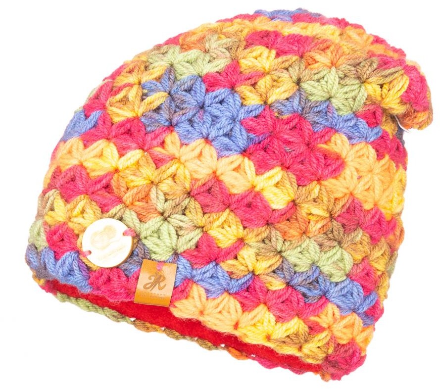 Zimowa ciepła czapka Handmade