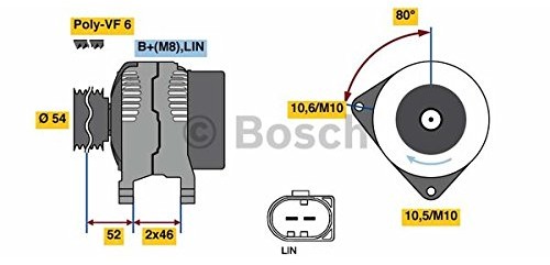Bosch 0986081400 generator 0986081400