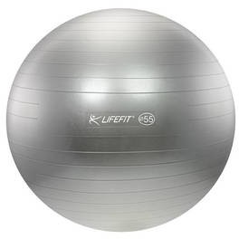 Lifefit Piłka gimnastyczna ANTI-BURST 55 cm Srebrny