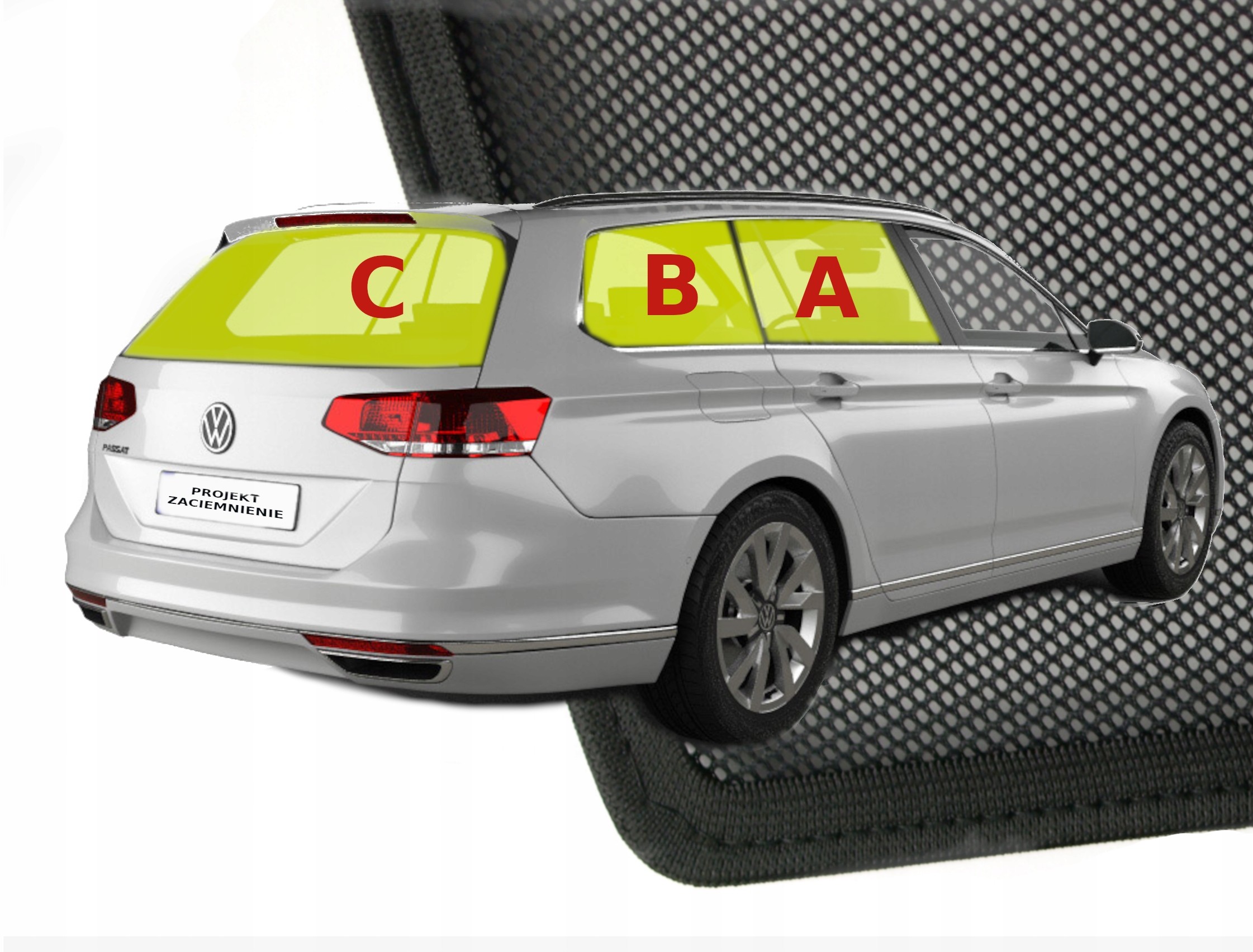 Zasłonki osłonki dedykowane Vw Passat B8 kombi-6sz