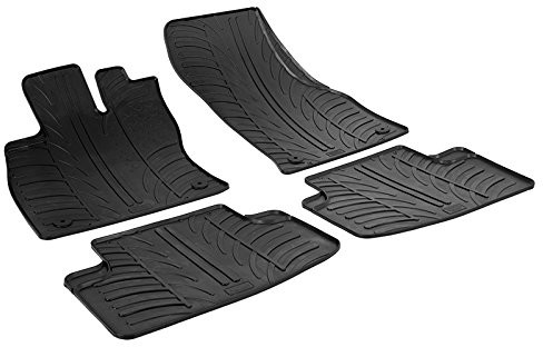 Rubber Car Mats Rubber ponieważ zestaw Mats gumowa mata Seat Leon 5 °F Volkswagen Golf VII 5 drzwi więcej Clips montażu T profilu, 4-częściowy