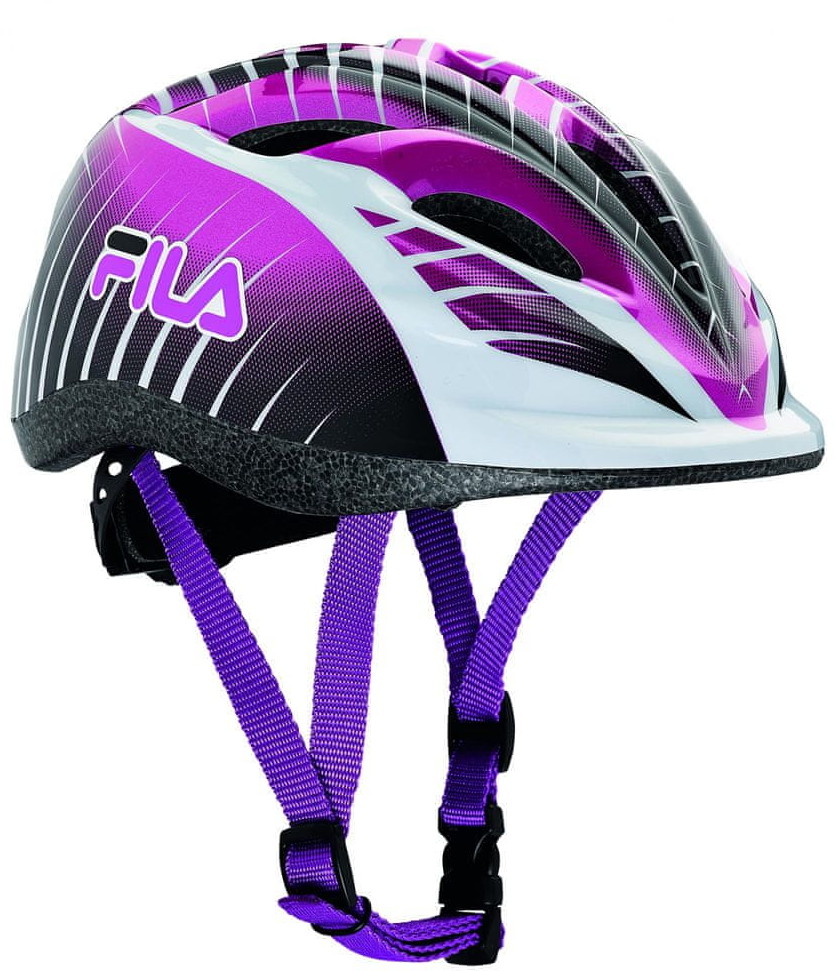 FILA FILA dziewczęcy Junior Girl Helmet Black/Violet 47 51