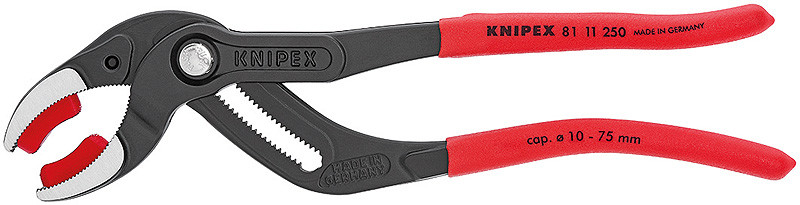 Knipex Szczypce do syfonów sanitarnych i złączy 250mm 8111250 8111250