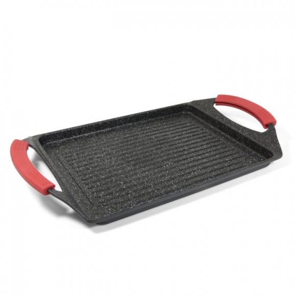 Moneta PRO GRILL PŁYTA GRILLOWA 45 X 27 CM POWŁOKA GREBLON C3 INDUKCJA b3A00A155227