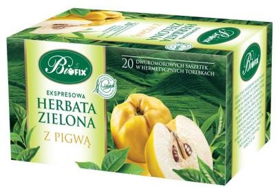 Bifix herbata zielona ekspresowa z pigwą 20x 2 g 1140087