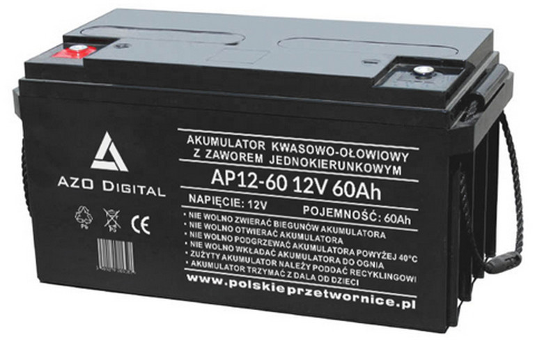 AGM AZO Digital Akumulator VRLA bezobsługowy AP12-60 12V 60Ah (6AKUAGM060)