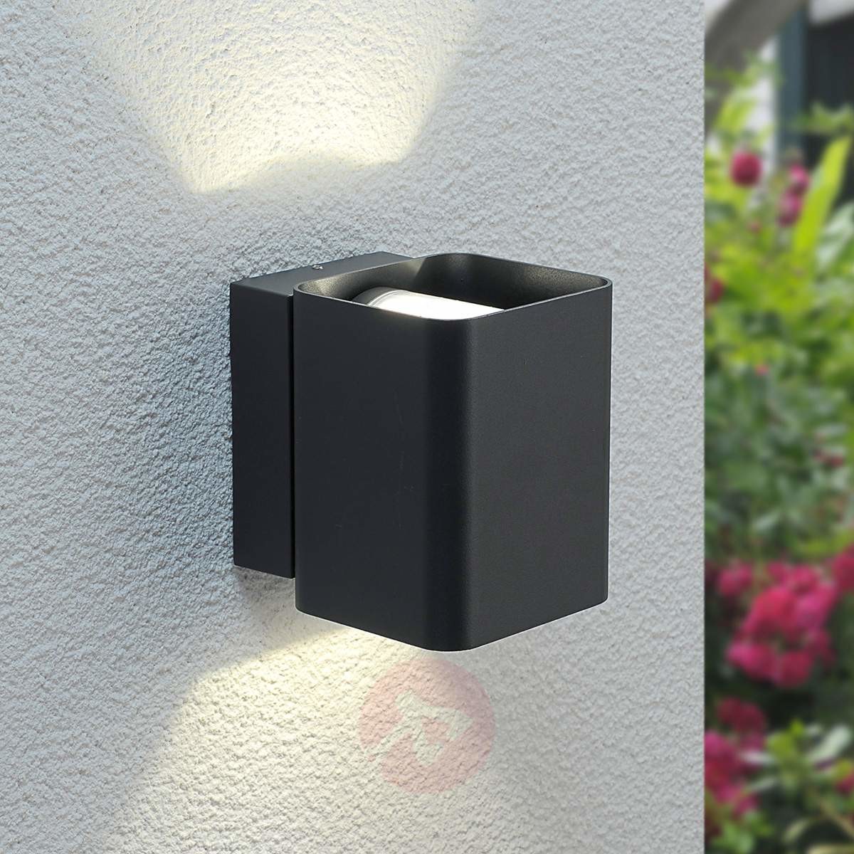 Lampenwelt Zewnętrzna Lampa ścienna LED NIKOLAS góra-dół