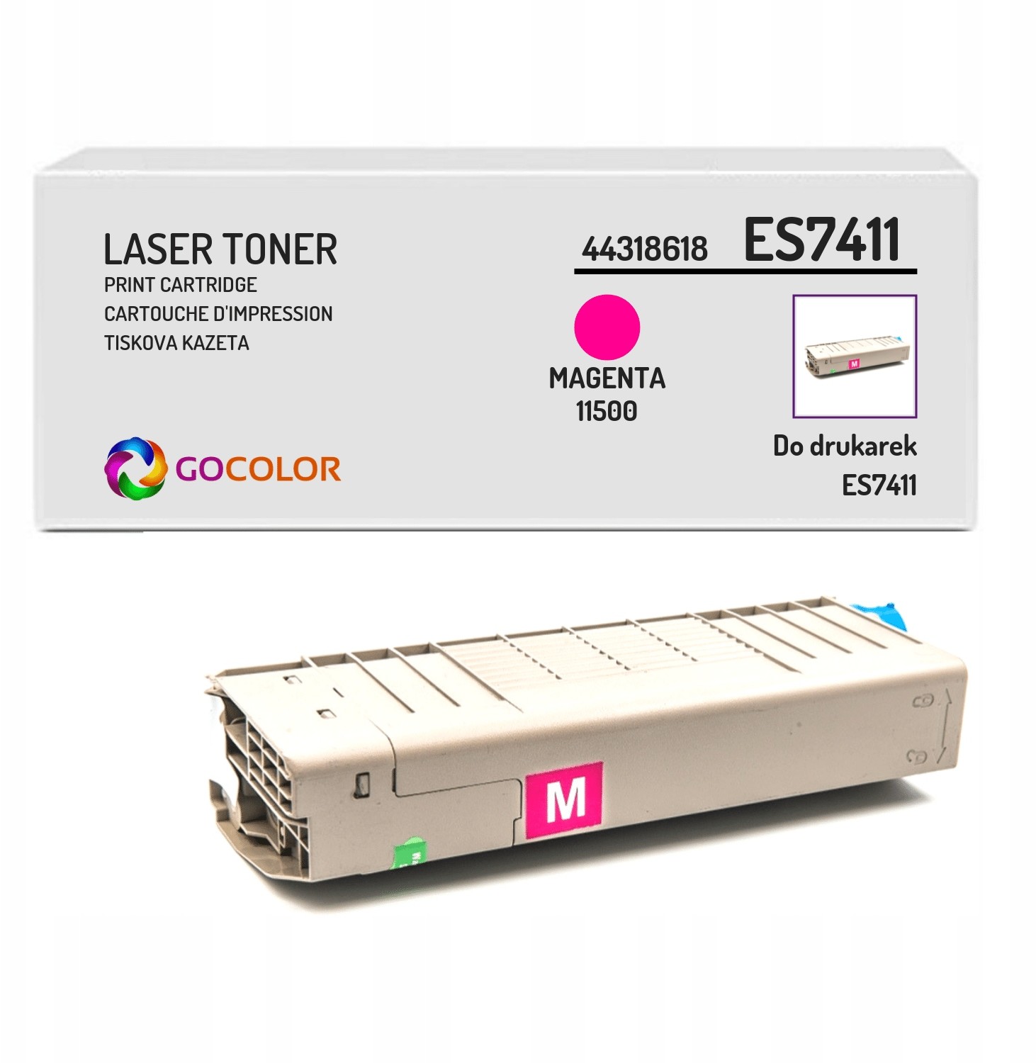 100% nowy toner do Oki ES7411dn 44318618 Magenta