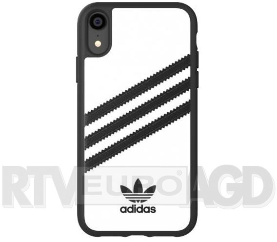 Zdjęcia - Etui Adidas Moulded Case PU iPhone XR biało-czarny/white-black 32808