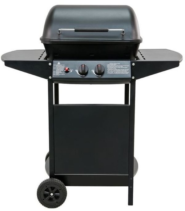 Activa Grill gazowy 5,4 kW, 50x32 cm, czarny, 2 palniki