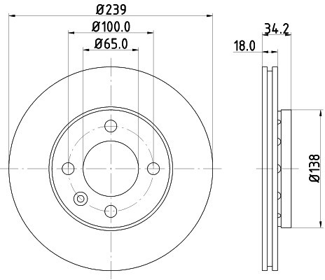 HELLA PAGID Tarcza hamulcowa PAGID 8DD355104-211