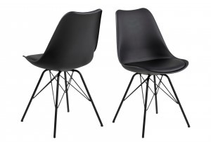 D2.Design Krzesło Eris PP czarne/czarne 174795