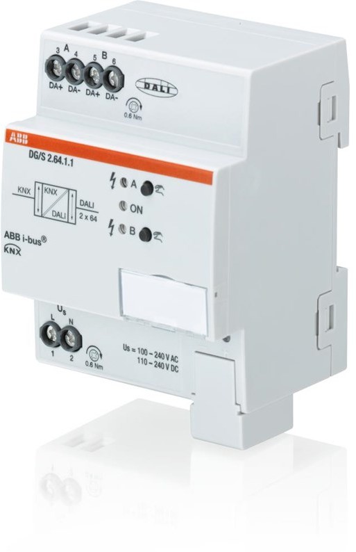 ABB knx dali-gateway basic 2-fold dg/s2.64.1.1 2CDG110199R0011