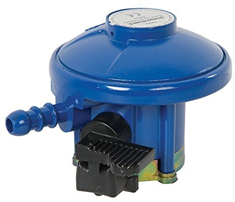 Silverline Zawór Silver Line 940053 butan regulator ciśnienia gazu obojętnego z uchwytami, 29 mbar 21 MM