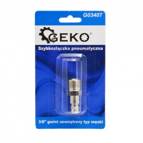 GEKO Szybkozłączka pneumatyczna typ męski GZ 3/8" 3198 G03407
