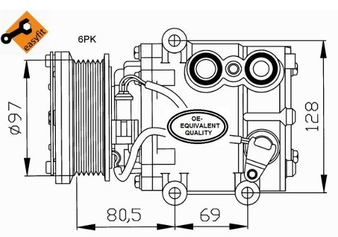 NRF Kompresor, klimatyzacja NRF 32401