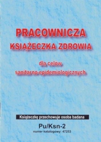 Firma krajewski Pracownicza książeczka zdrowia - SANEPID / A6 [Pu/Ksn-2] Pu/Ksn-2