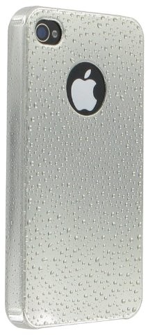 Pro-Tec Metallic Raindrops Case/pokrowiec ochronny do iPhone'a 4/4S  srebrny PXIP4MRSI