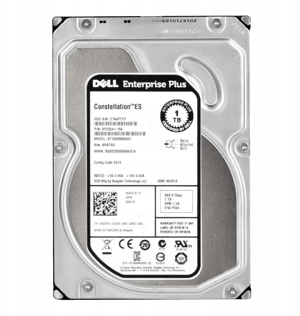 Dell Enterprise Plus 062VY2 1TB 7.2K Sas Lff 3.5''