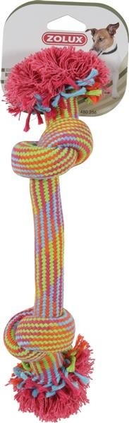 Zolux Zabawka sznurowa 2 węzły kolorowa 25 cm Dostawa GRATIS od 99 zł + super okazje
