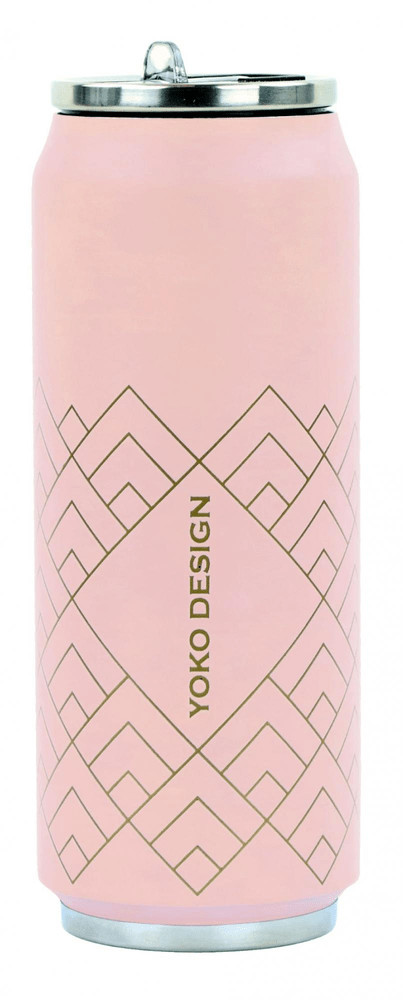Yoko Design Kubek termiczny 500 ml Art Deco różowy