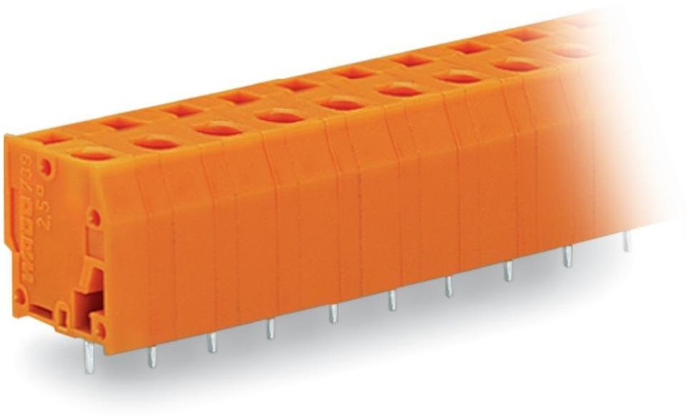 Wago Zacisk sprężynowy 2.50 mm Ilość PIN 9 739-239 Kolor pomarańczowy 60 szt 739-239