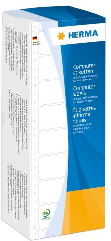 Herma HERMA 8113 etykiety Computer (perforowane matowy papier, 101,6 X 48,4 MM) 3000 sztuk białe 8113