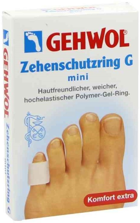 Gehwol Nakładka mini 10 26 924 Zehenschutzring G 2 szt. GEH.NAKŁ DO PALCÓW RURKA