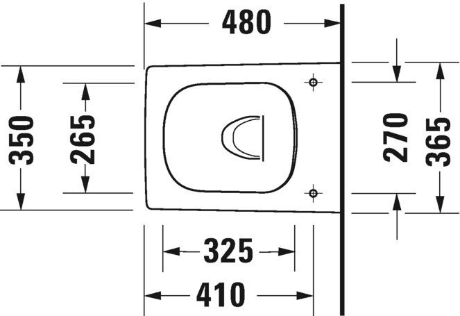 Duravit Viu 36,5x48 cm 2573090000