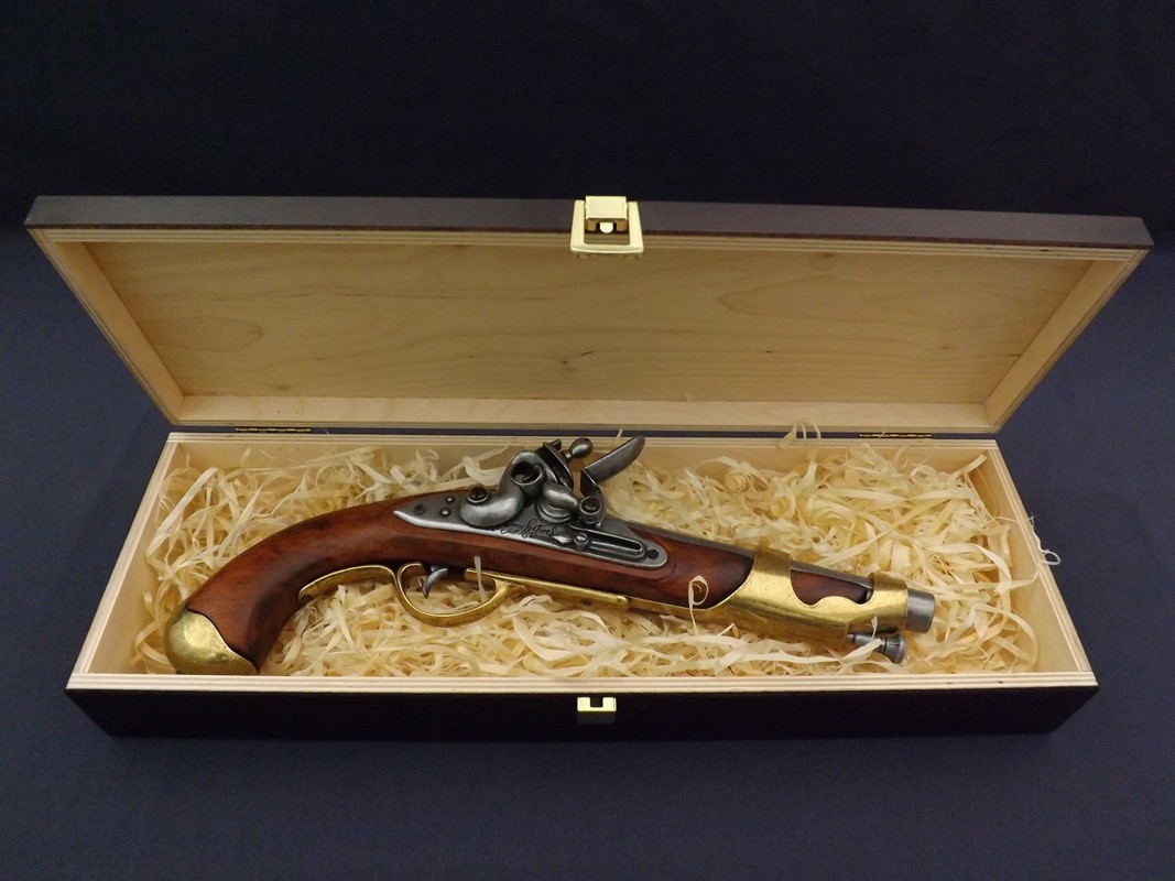 Denix SA REPLIKA KAWALERYJSKI PISTOLET FRANCUSKI W PUDEŁKU MODEL 1011+P02 1011+P02