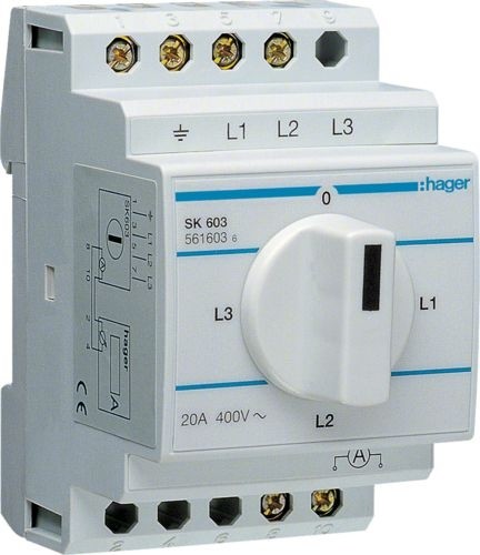 Hager Przełączniki amperomierza SK603 SK603