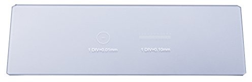 Bresser 5916720 mikroskop szkiełka 10 MM skala z część 100, przezroczyste 5916720