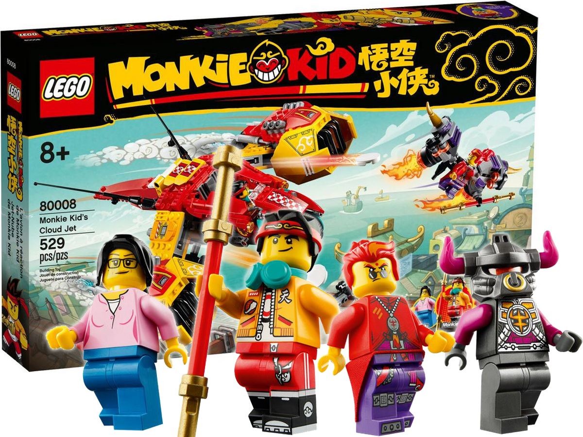 LEGO Monkie Kid Odrzutowiec Monkie Kida Zestaw 80008 0000046114