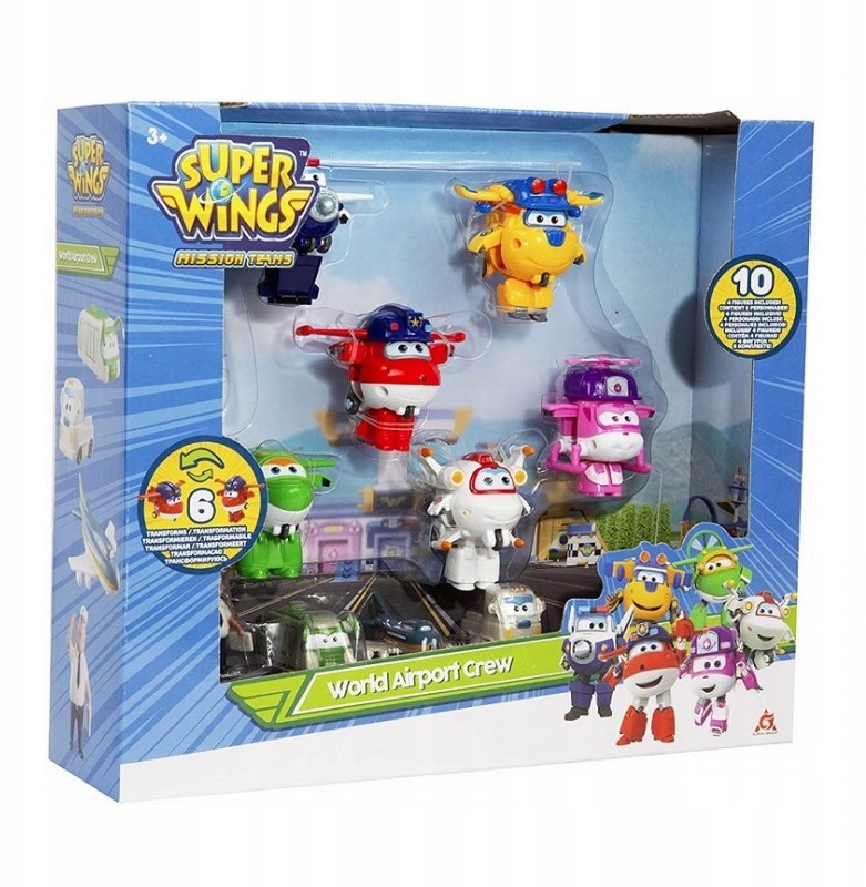 Super Wings Samoloty Zestaw 10 Figurek 730060A