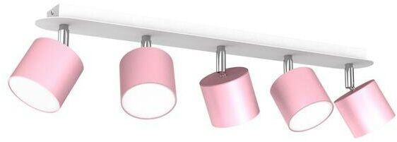 Milagro Lampa sufitowa DIXIE PINK 5xGX53 szer. 64cm różowy 5902693776130
